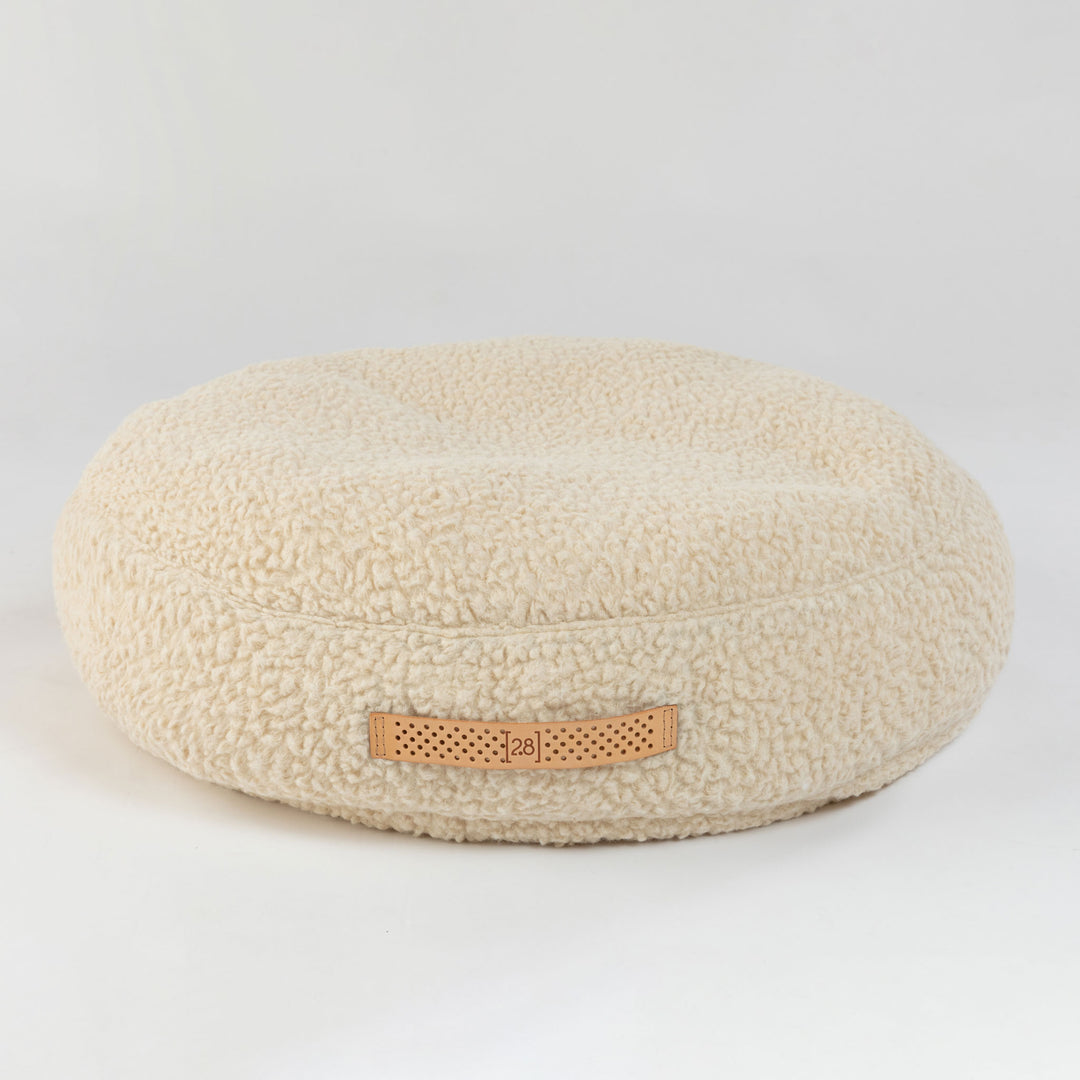 Fulvio Boucle Wool Round Dog Bed