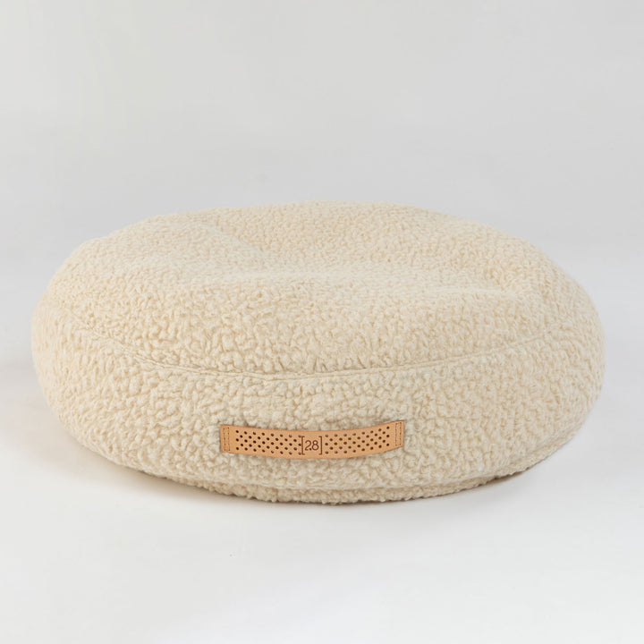 Fulvio Boucle Wool Round Dog Bed