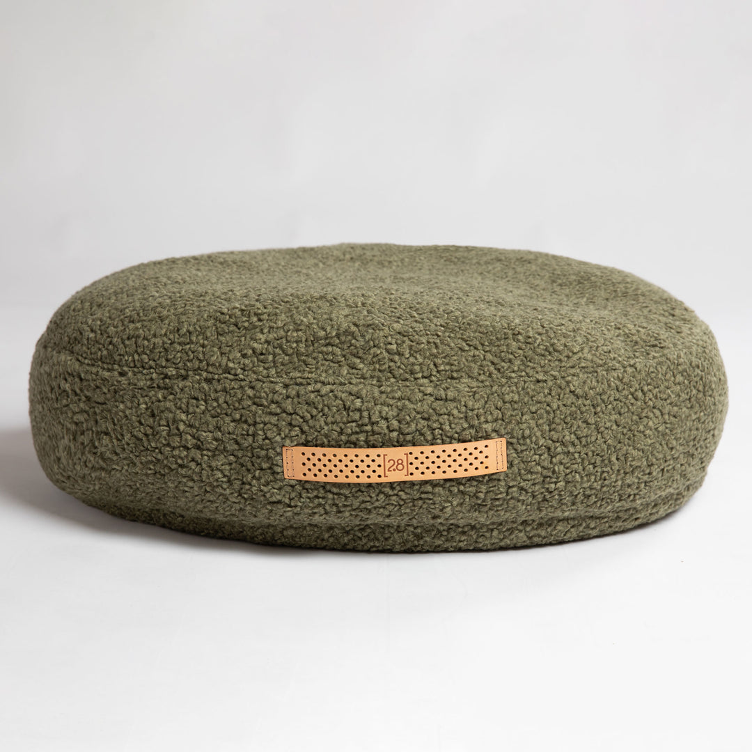 Fulvio Boucle Wool Round Dog Bed