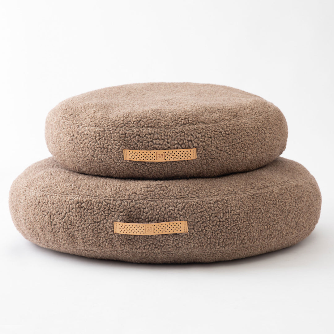 Fulvio Boucle Wool Round Dog Bed