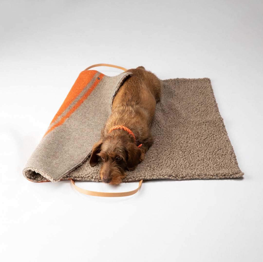 Steve Recycled Wool Dog Travel Mat - Car Seat Cover