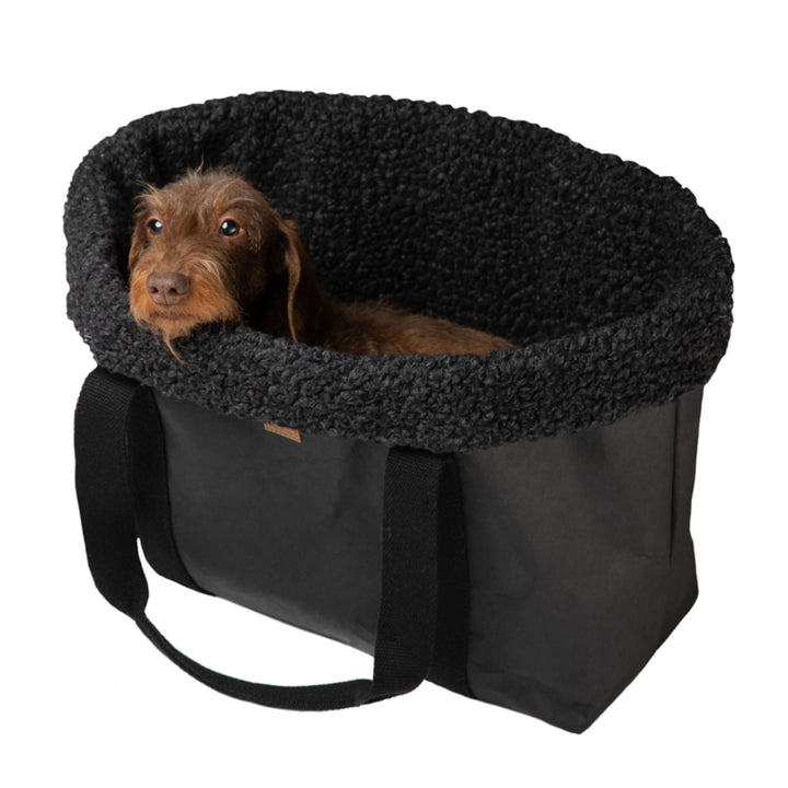 Dorothea Charcoal Paper Dog Bag - Contemporary Pet Space