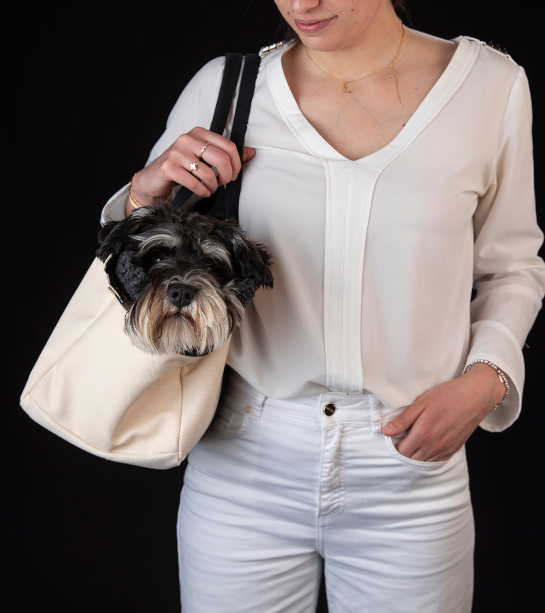 Diane - Cotton tote dog bag