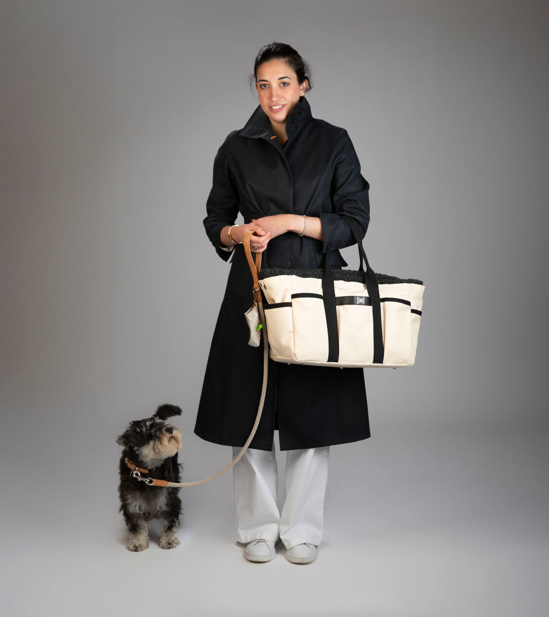 dog tote travel bag Diane Bag – Multi-Purpose Dog Carrier & Versatile Tote with Anti-Stain Cotton Fabric – Contemporary Pet Space