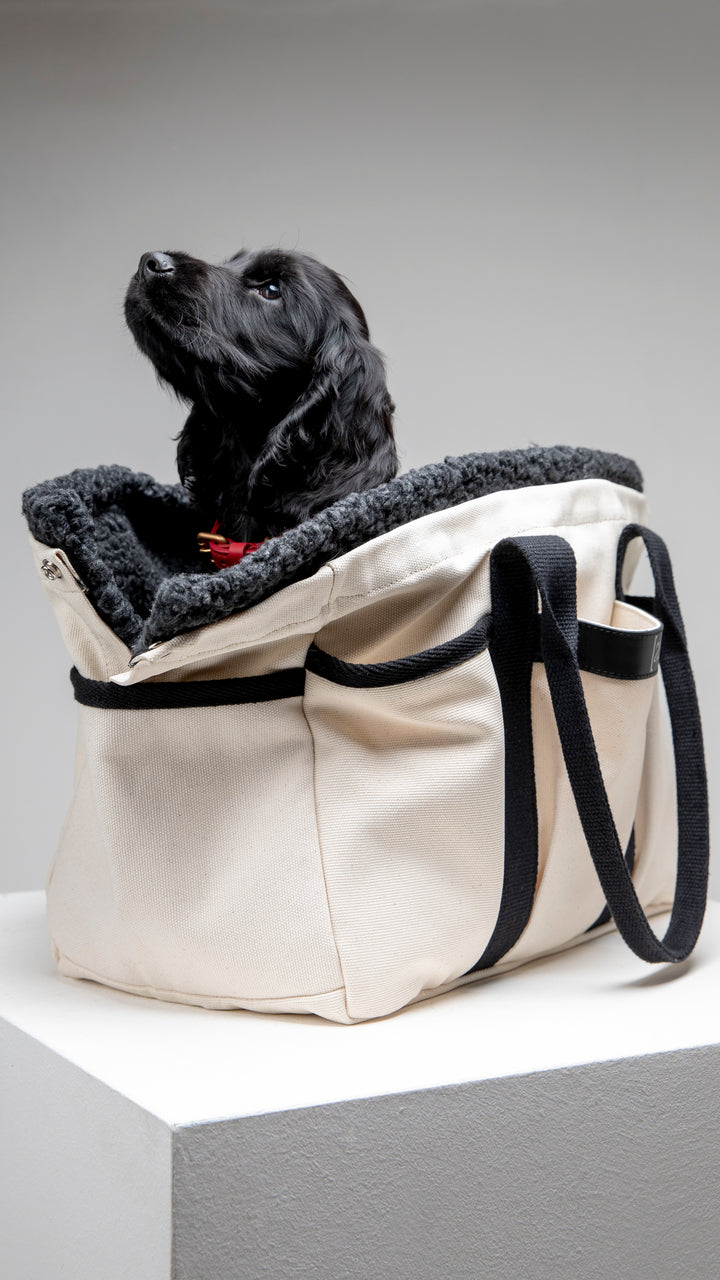 Diane - Cotton tote dog bag