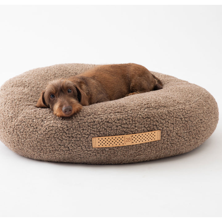 Fulvio Boucle Wool Round Dog Bed