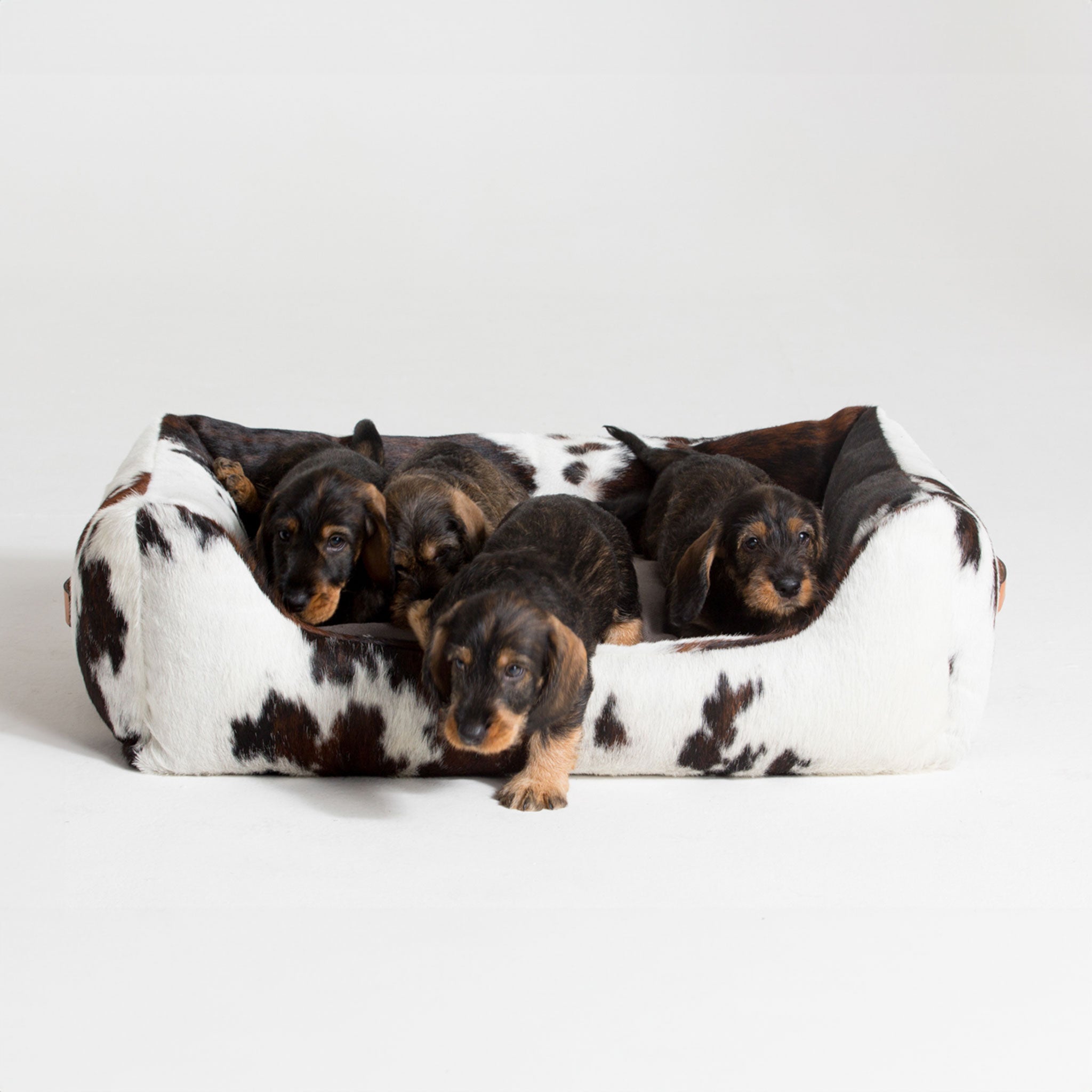 Cowhide clearance dog bed