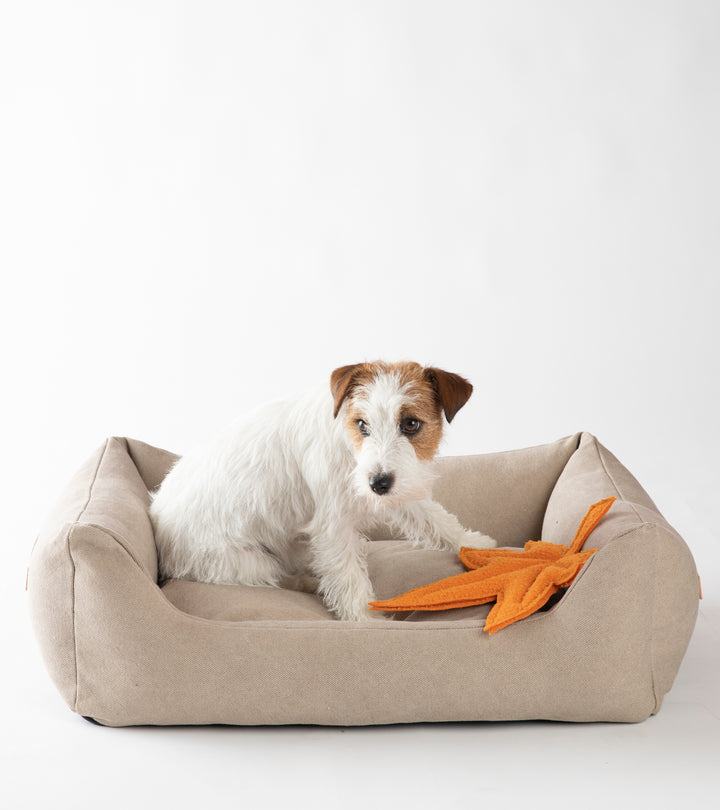 Henri Eco-Friendly Organic Cotton Pebble Dog Bed